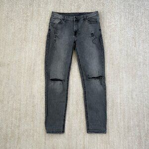 H&M Girlfriend Ripped Cropped Jeans 8